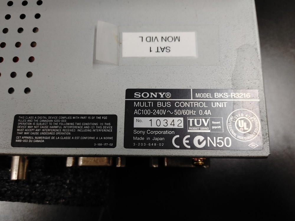 SONY BKS-R3216 Multi Bus Control Display Panel Unit