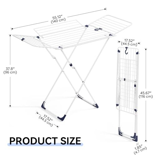 Clothes Drying Rack, Metal Drying Rack Clothing, Laundry Rack Foldable, Space