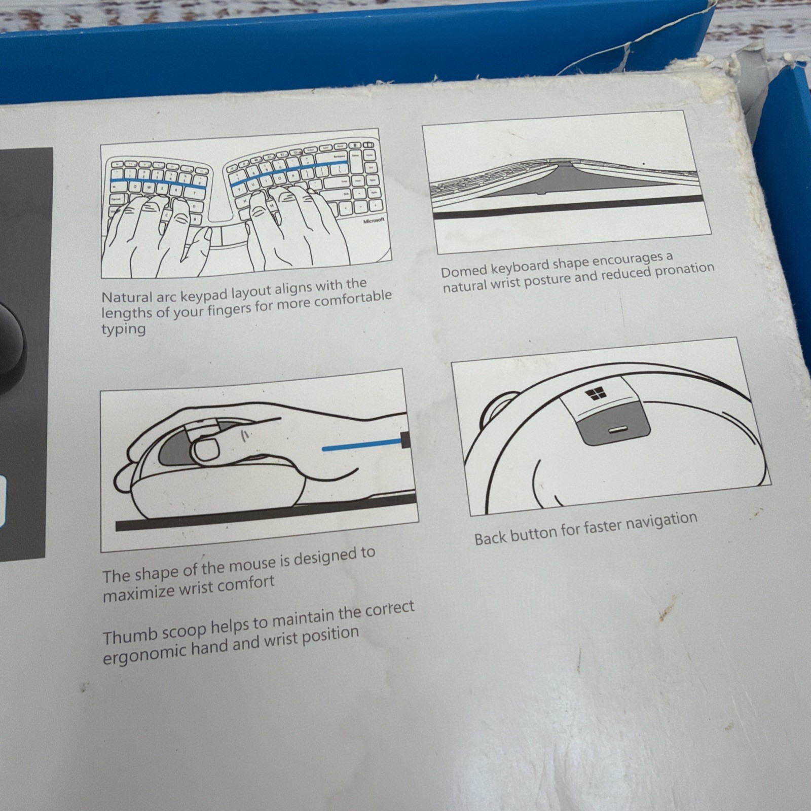 Microsoft L5V-00001 Sculpt Ergonomic Desktop Keyboard Mouse Keypad - TESTED