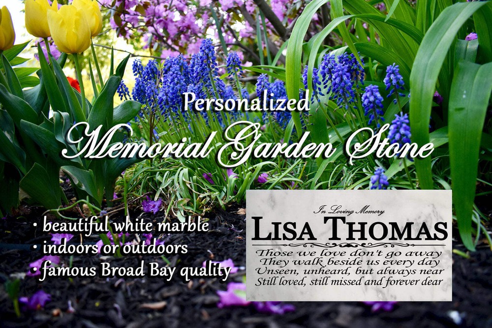 Personalized Loved One Memorial Stone Remembrance Plaque Solid Marble