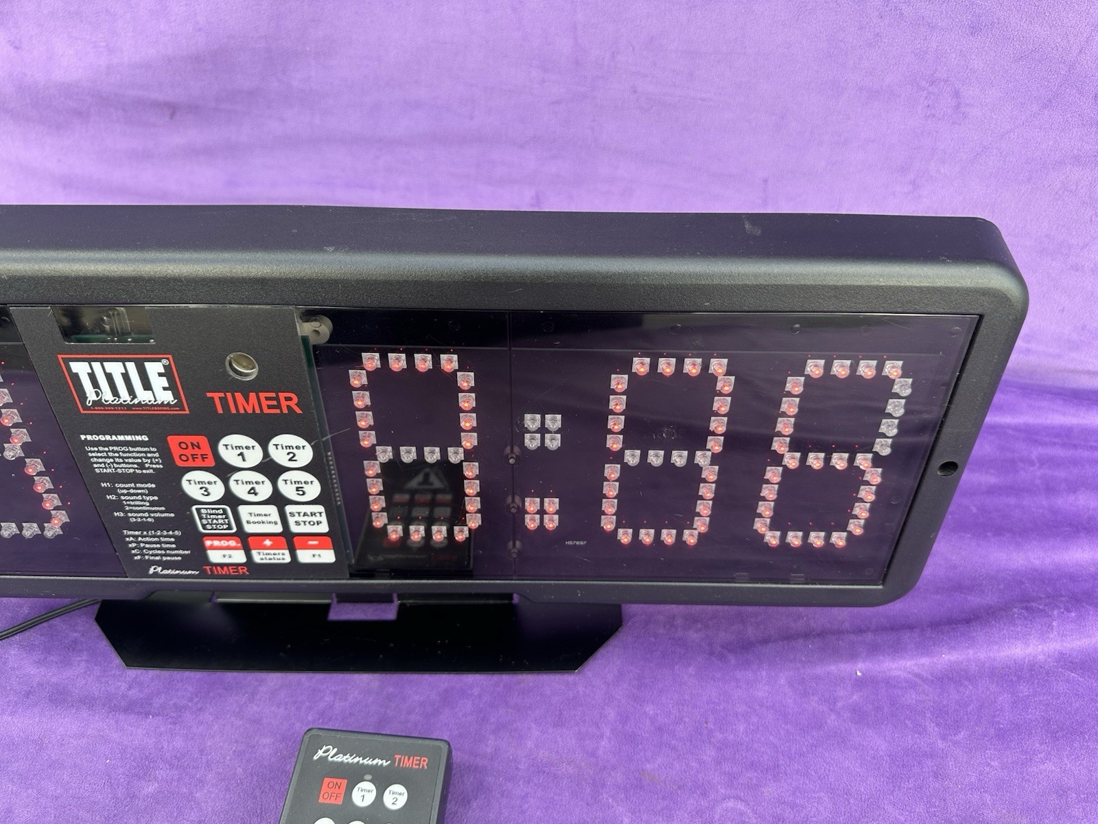 Title Boxing Platinum Professional Fight & Gym Timer w/Remote