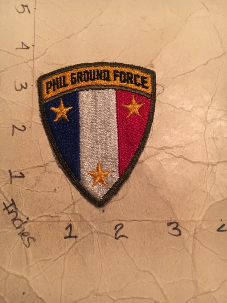 WW2 era Philippine Ground Force Shoulder c/e patch 9/20/25 no glow
