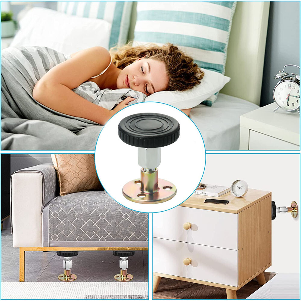 Adjustable Threaded Bed Frame Anti-Shake Stabilizer Tool Headboard Stoppers 1-6X