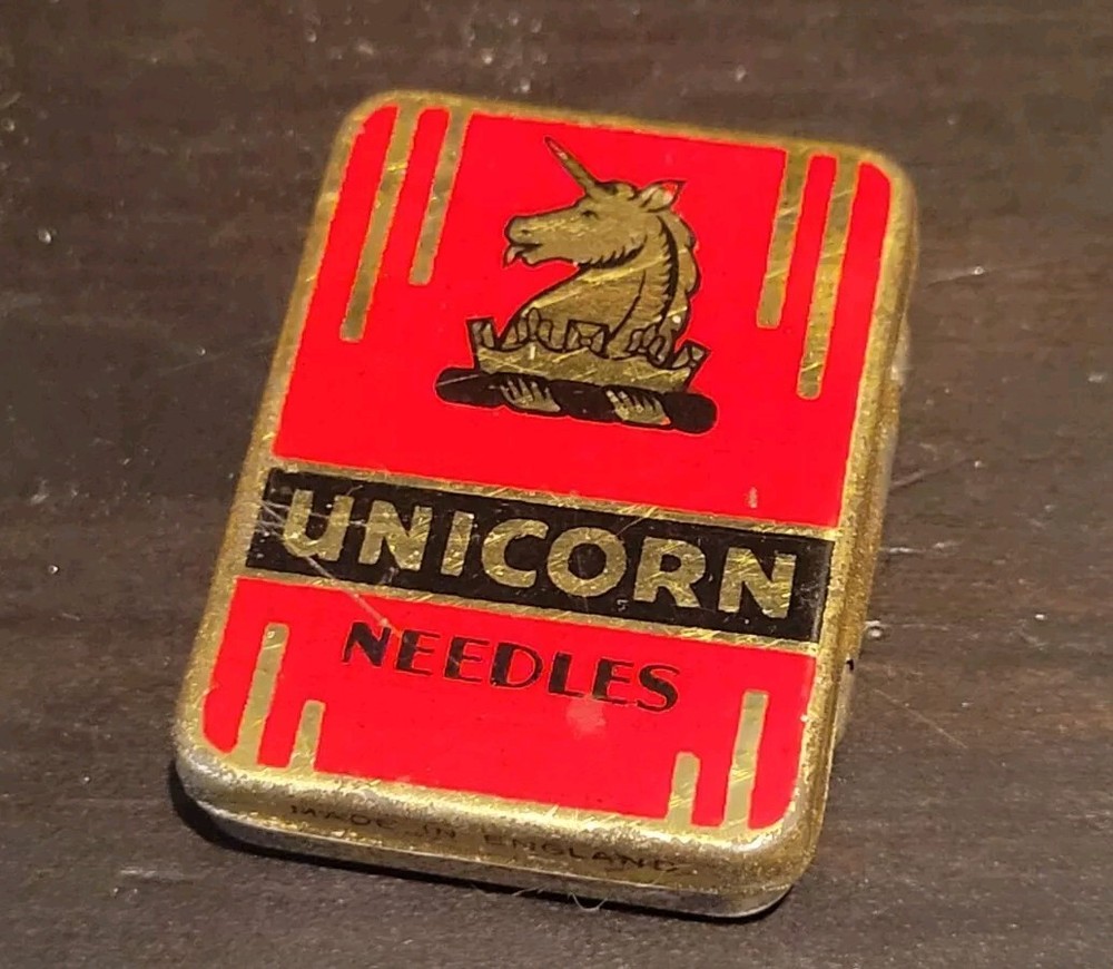 Gramophone phonograph needle Tin Unicorn Empty