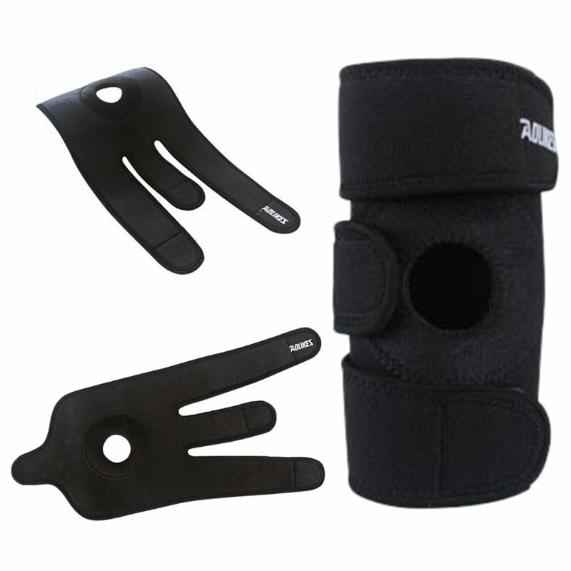 Wrap Around Knee Brace Support Adjustable Knee Open Patella Compression Brace