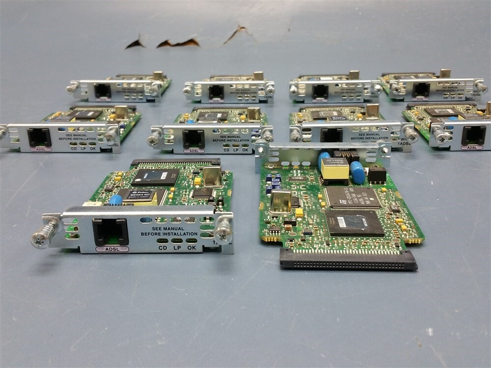 10 Used Cisco WIC 1ADSL WAN Interface Cards