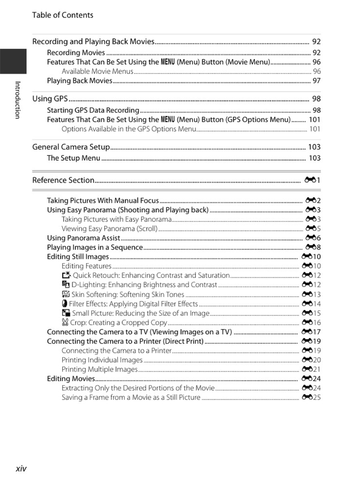 Nikon CoolPix P520 — User Reference Manual — 1/2 Size, 5.5" x 8.5" Small Compact