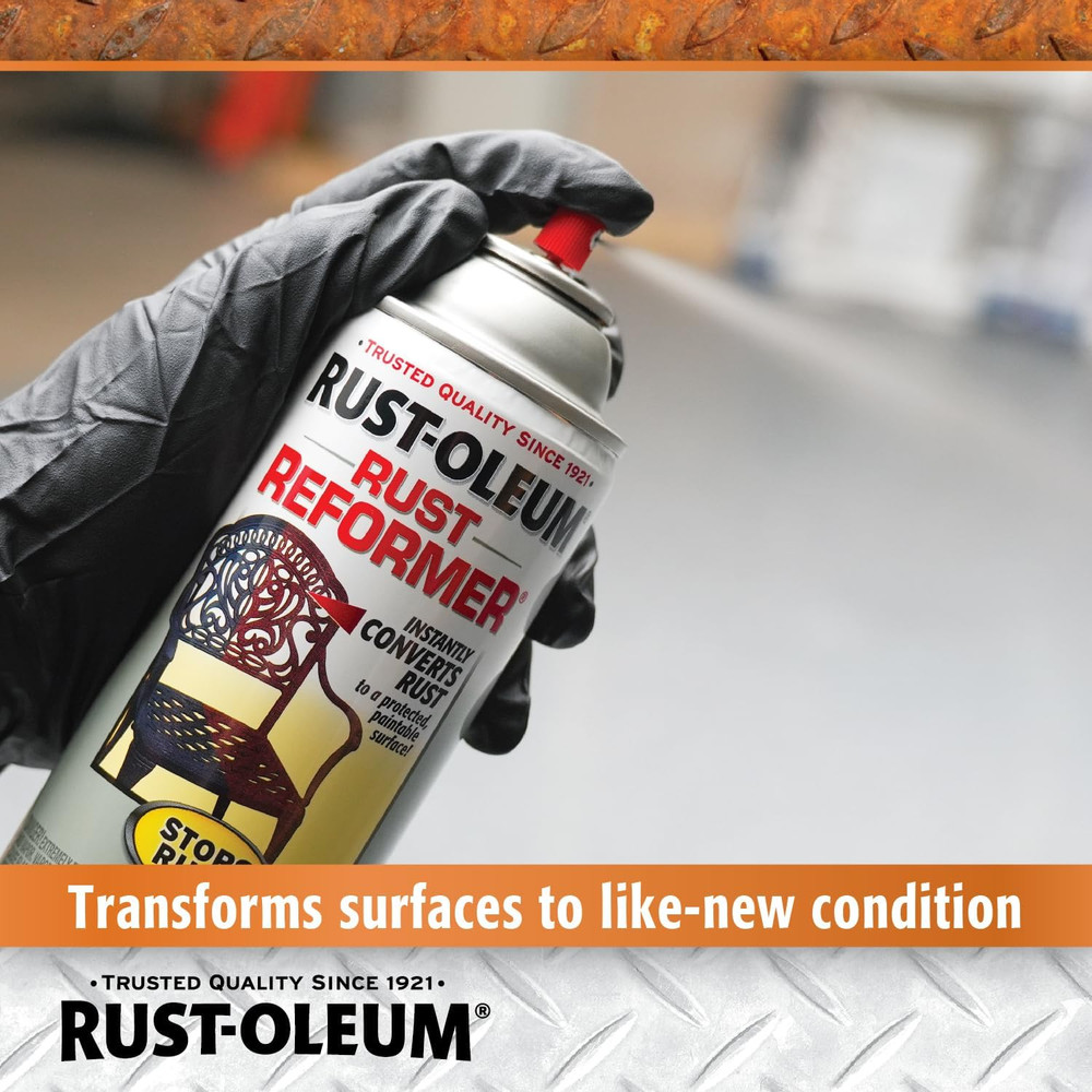 215215 Stops Rust Rust Reformer Spray, 10.25 Oz, Black