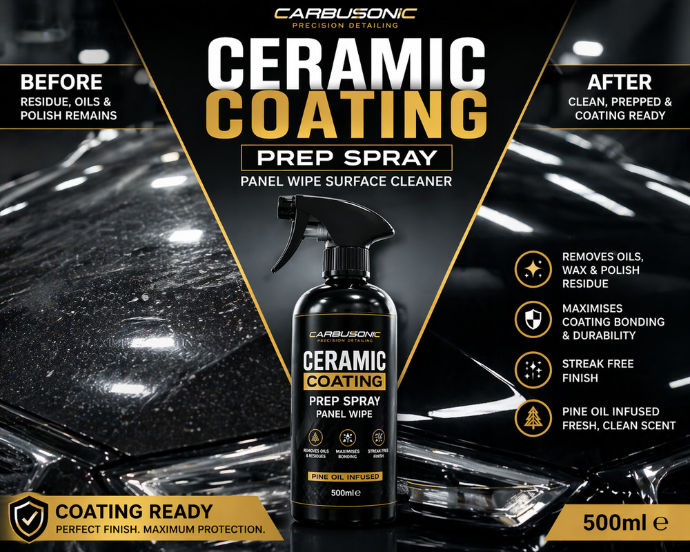 Carbusonic Ceramic Coating Prep Spray Panel Wipe Surface Cleaner Wax Remover