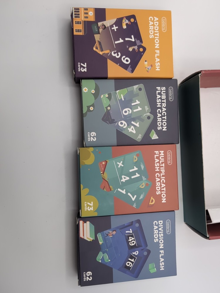 Beiens Multi Math Flash Cards Ages 6+ Add Subtract Multiply Divide READ