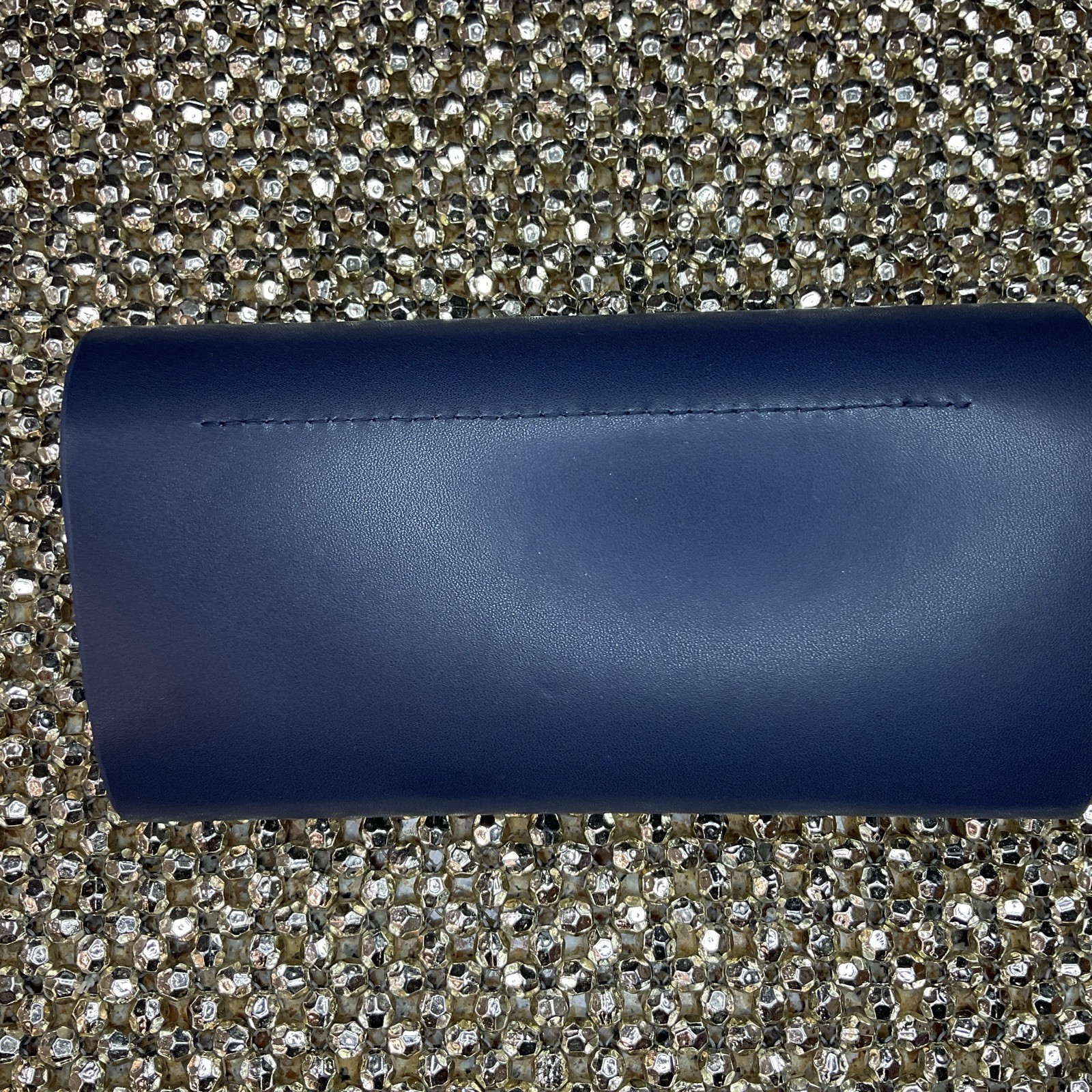 Ralph Lauren Semi-Hard Shell Eye-Sunglasses Case w/Cleaning Cloth/Navy Blue