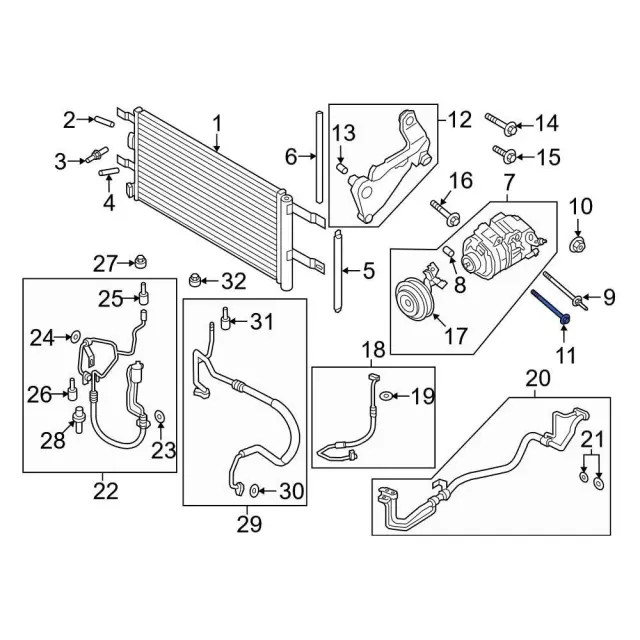 Genuine Compressor Assembly Mount Stud W715823-S442