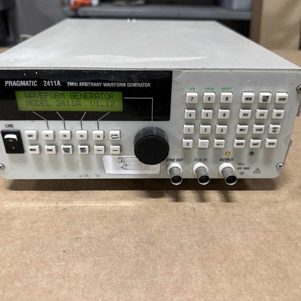 PRAGMATIC 2411A 2MHZ ARBITRARY WAVEFORM GENERATOR