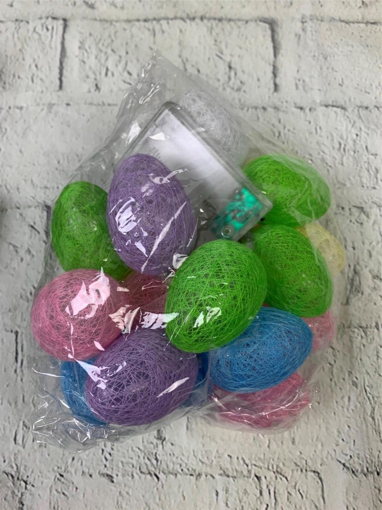 Easter Decorations Easter Eggs Lights 14.7 FT 30 LED Easter Lights Battery