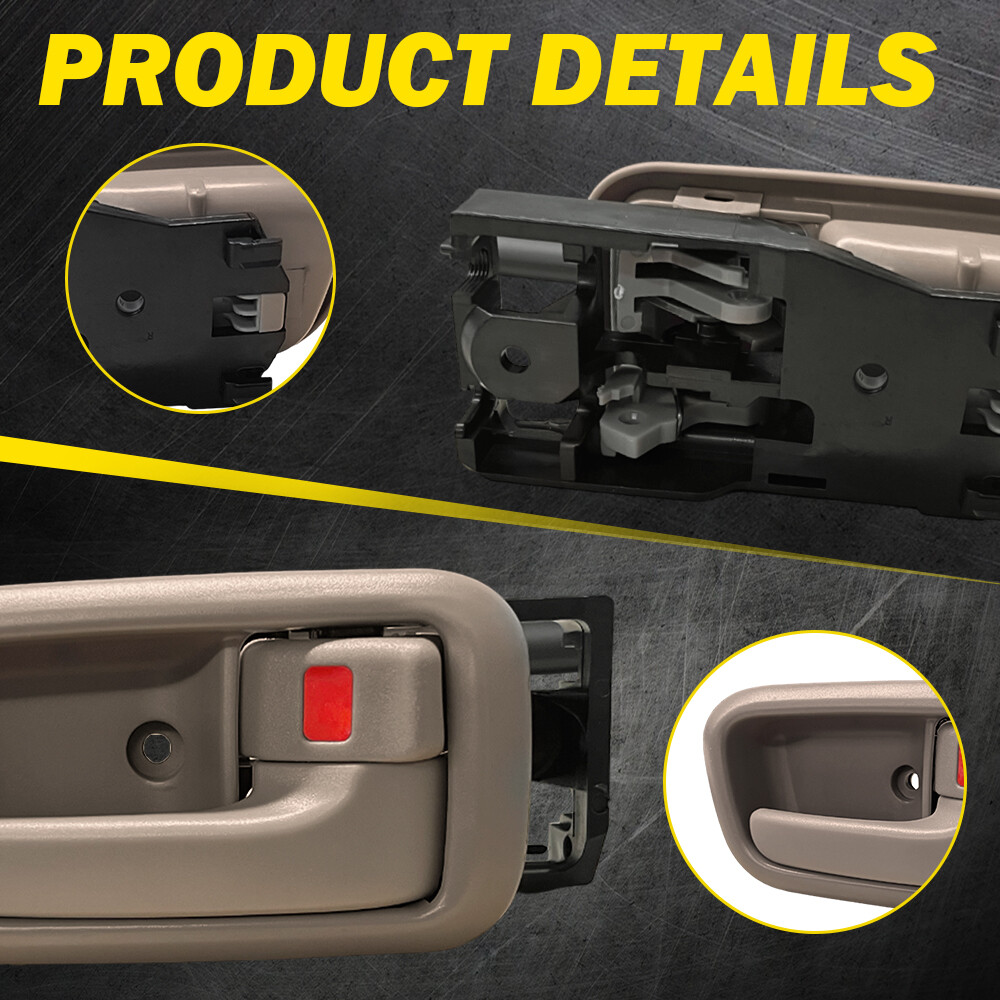 For 2000-2006 Toyota Tundra Pair Front Interior Door Handle Left & Right Beige