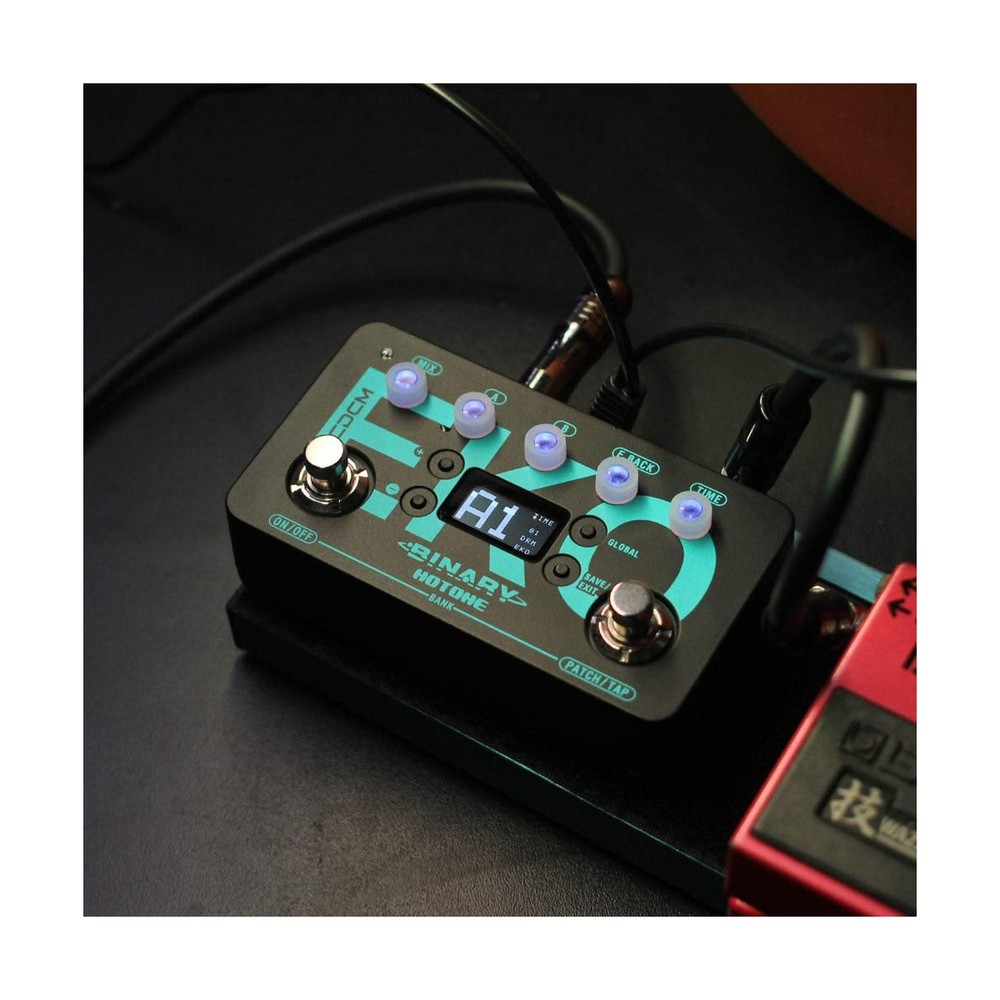 Hotone Binary Eko Multi-Mode Tap Tempo Digital Delay Echo Guitar Bass Effects...