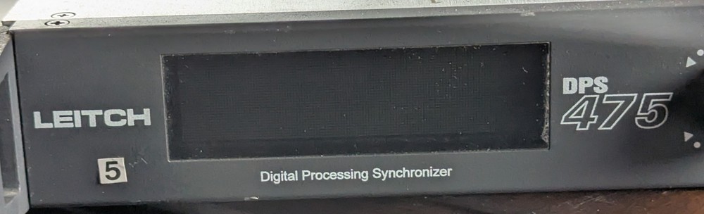 Leitch DPS-475AV Digital Processing Synchronizer Frame Sync TBC – Powers On – SD
