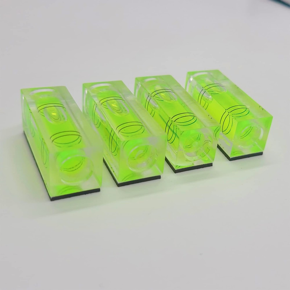Magnetic Mini Small Bubble Level Tool Scope Square Pocket Long Small, Green