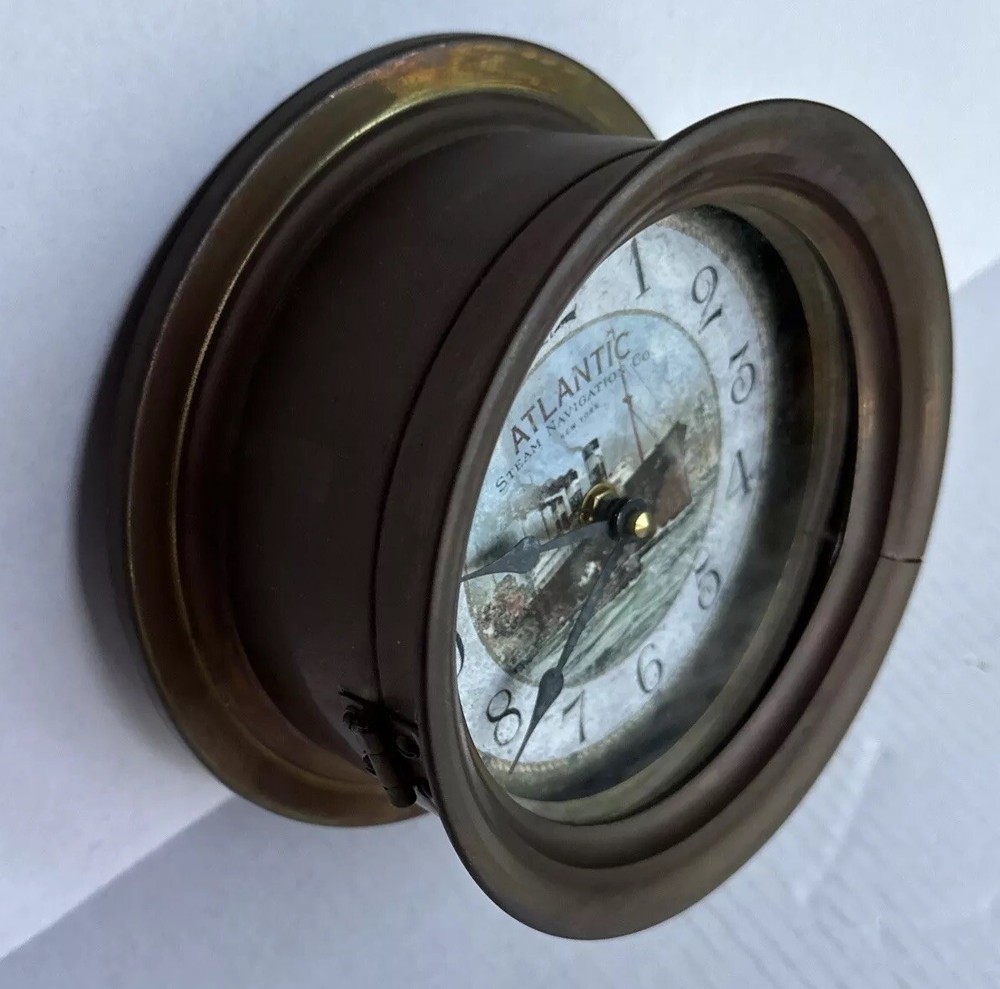 Atlantic Steam Navigation Co. NY Nautical Clock Timeworks, Berkeley, CA