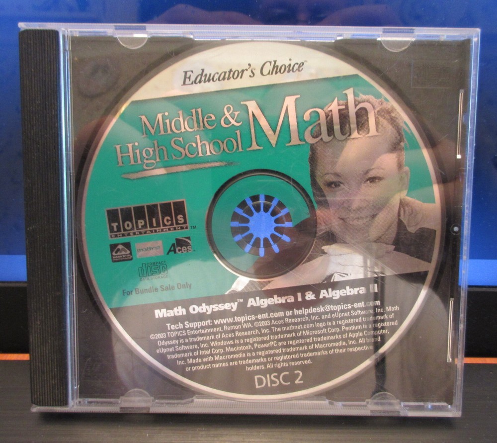 Educator's Choice "Middle & High School Math" Windows systems (6 Discs)