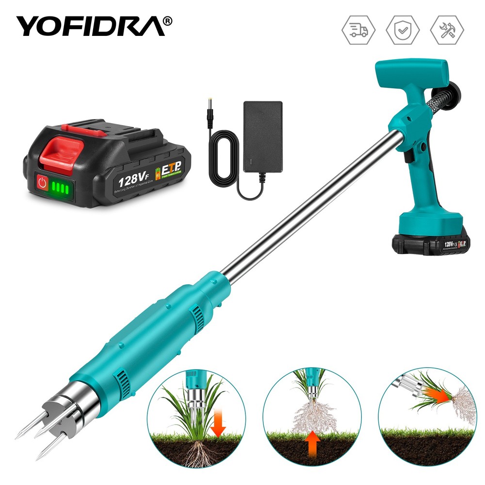 Battery Powered Cordless Weed Puller Tool Electric StandUp Weed Puller Tool
