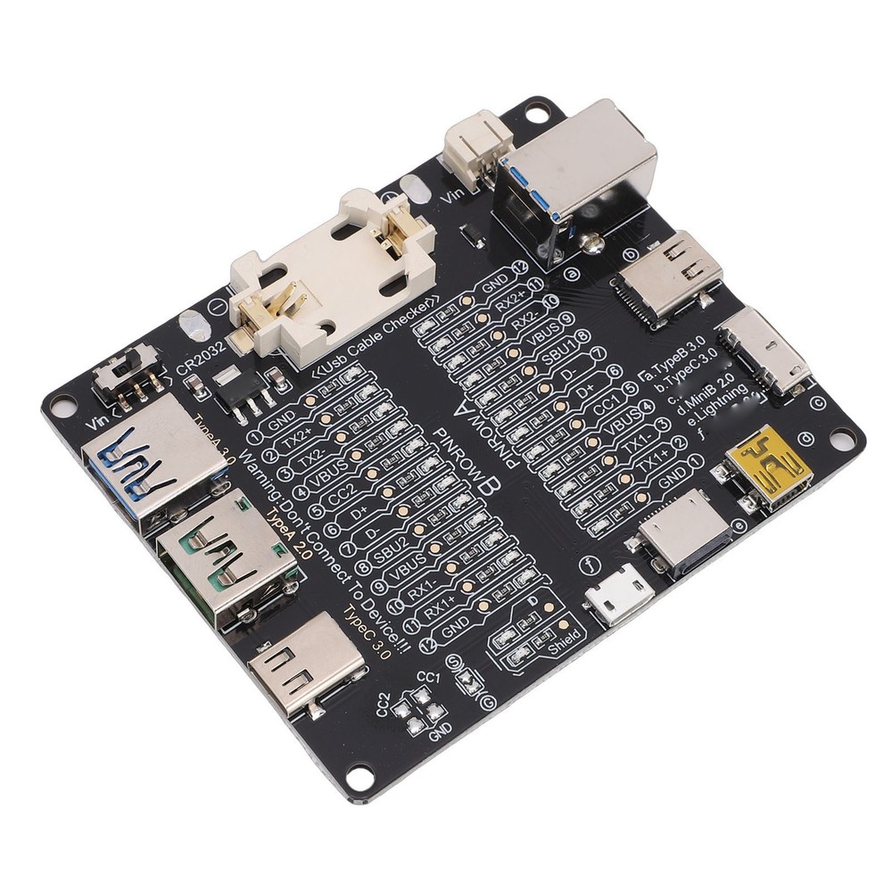 USB Cable Tester with LED Indicator Data Line Detection Board USB Cable Checker