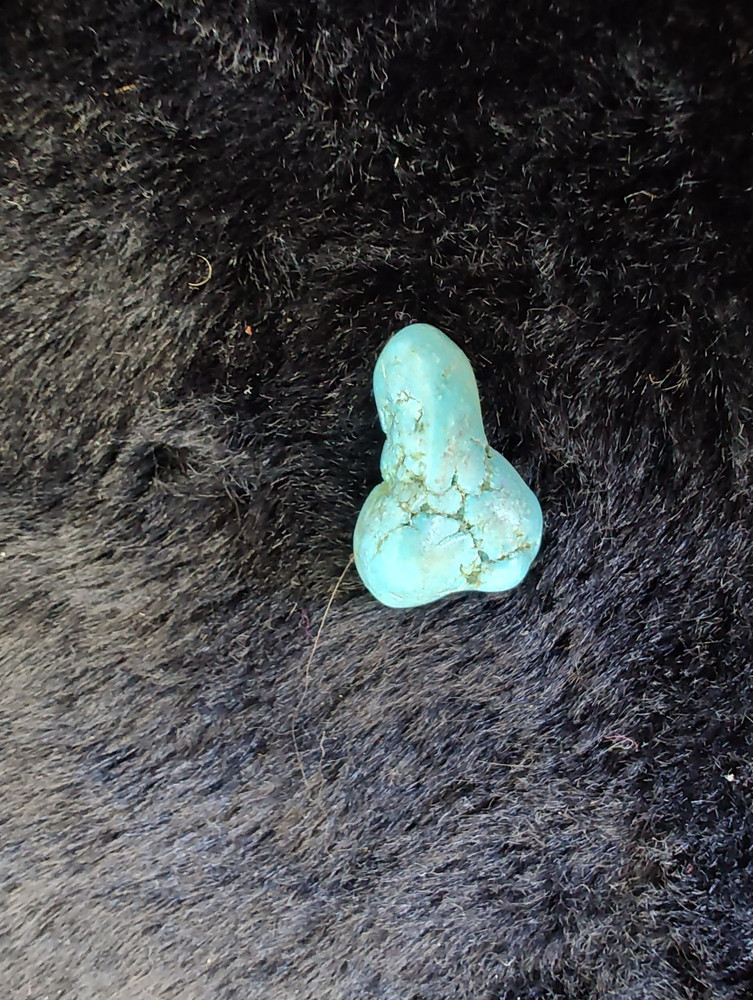 Phallus shaped turquoise piece OOAK