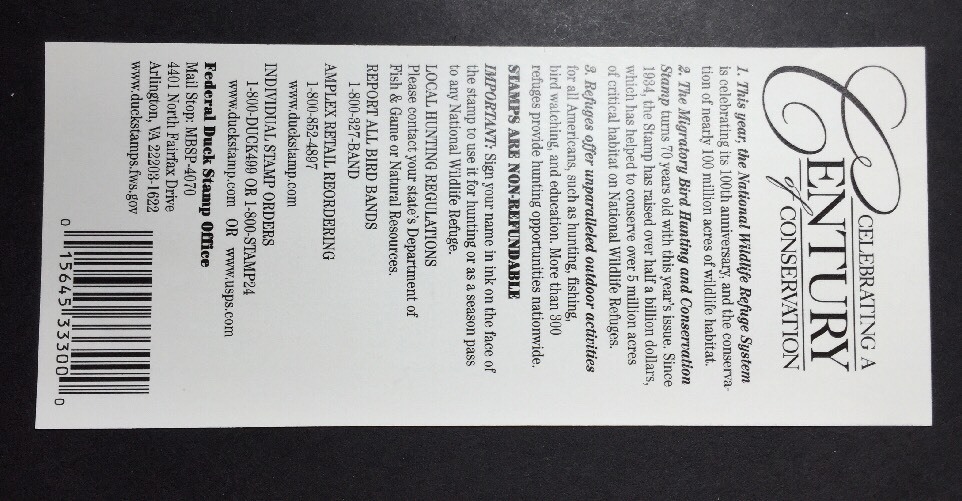 #RW70A 2003 - 2004 - US Federal Duck Stamp - Post Office FRESH