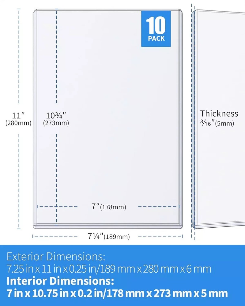 Comic Book Top Loaders for Current, Toploader Hard Sleeves Holder for Comic Book