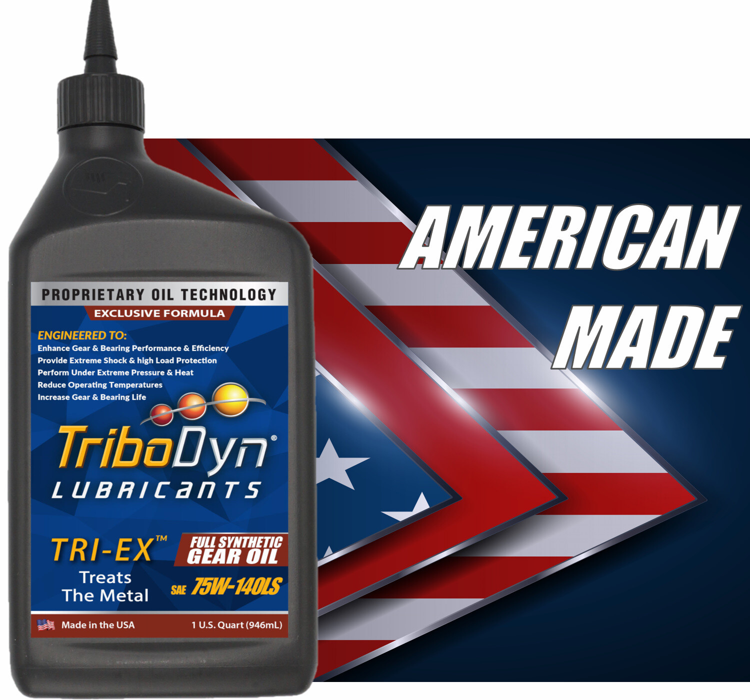 TriboDyn Synthetic 75W140 Gear Oil with Limited Slip Differential Additive