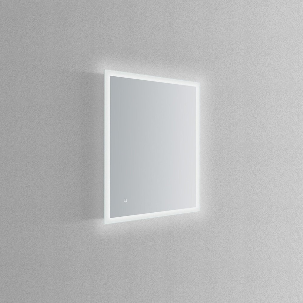 SYLVA LED LIGHTED BATHROOM VANITY SQUARE MIRROR - 25 x 19