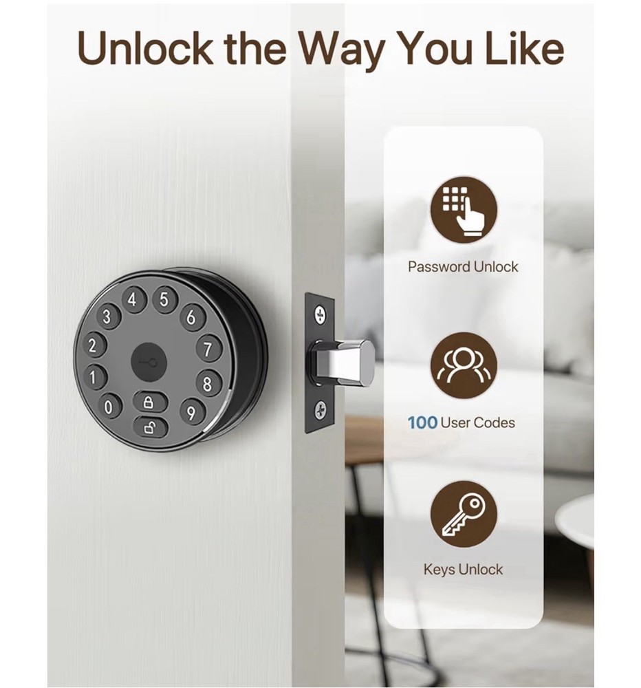 Keyless Electronic Deadbolt Door Lock (YL-68-MINI style)