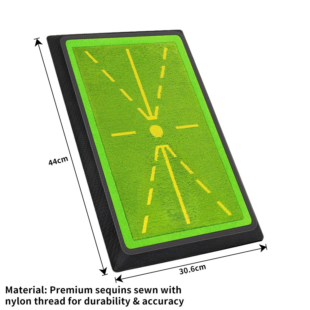 Swing Mat Golf Divot Board for Swing Path Training Indoor Practice Green