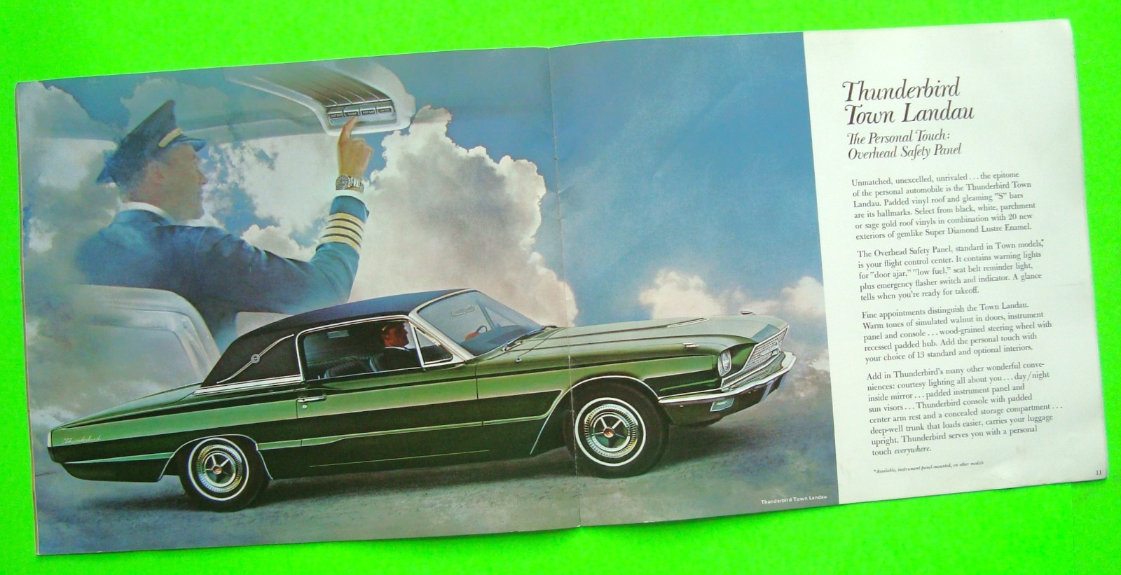 1966 FORD THUNDERBIRD HUGE PRESTIGE 16-p COLOR CATALOG Brochure CONVERTIBLE vg++