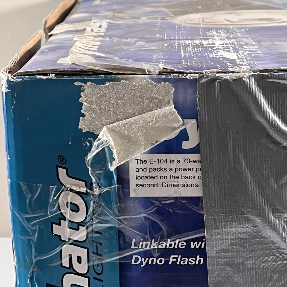 ELIMATOR LIGHTING E 104 VARIABLE FLASH STROBE LIGHT TESTED WORKING