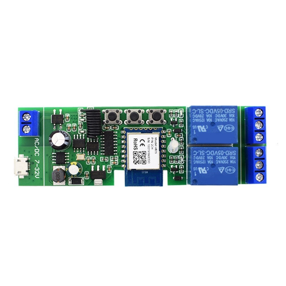 Tuya WiFi Relay Module 2 CH 7-32V /APP Remote Control Home for8430