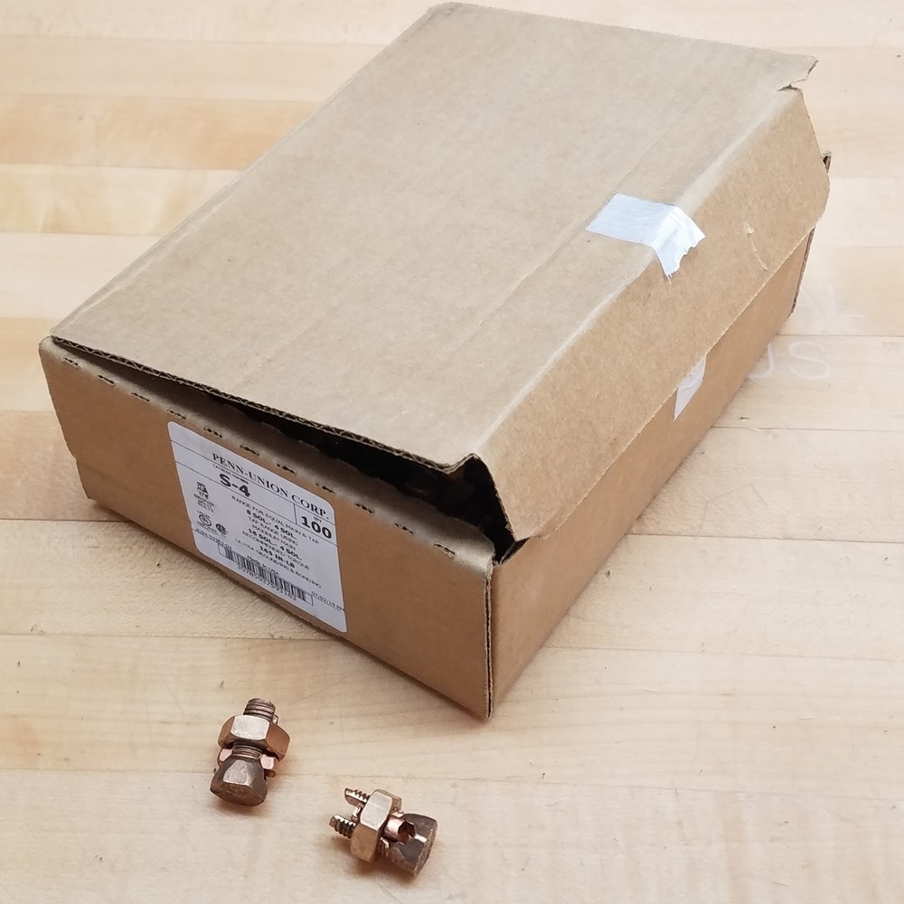 Penn-Union S-4 Copper Split Bolt, 16-4 SOL - NEW