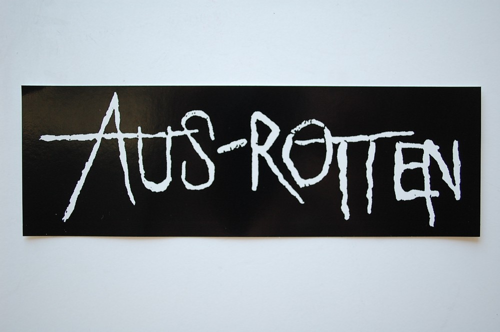 Aus Rotten Sticker Decal (462)Crust Punk Rock Dirt Doom Infest Car Sticker