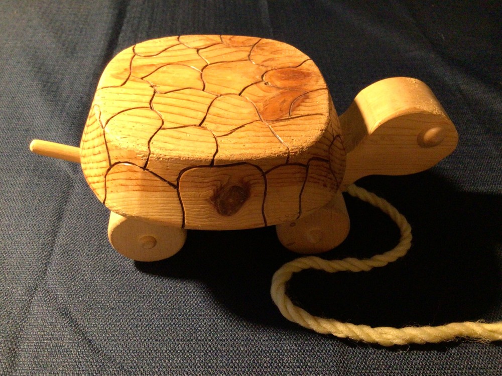 Wood Turtle Pull Toy