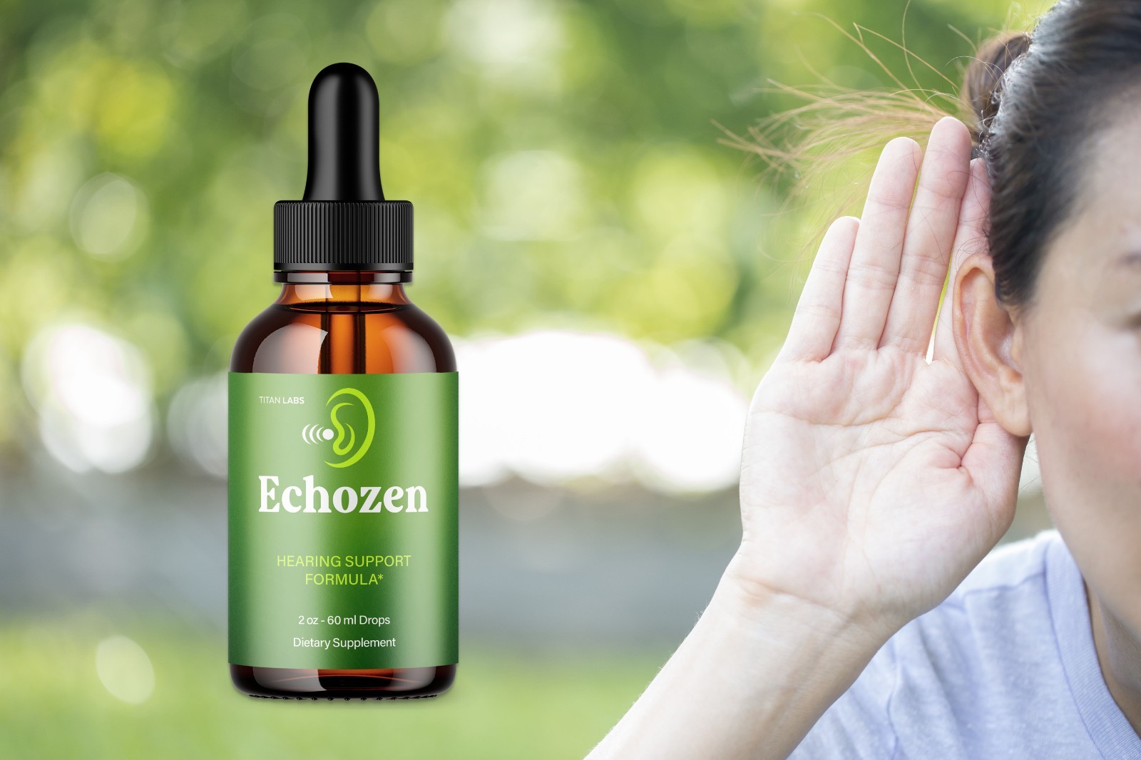 (1 Pack) Echozen Ear Health Support Drops Natural Echo Zen Vitamin 30 Servings