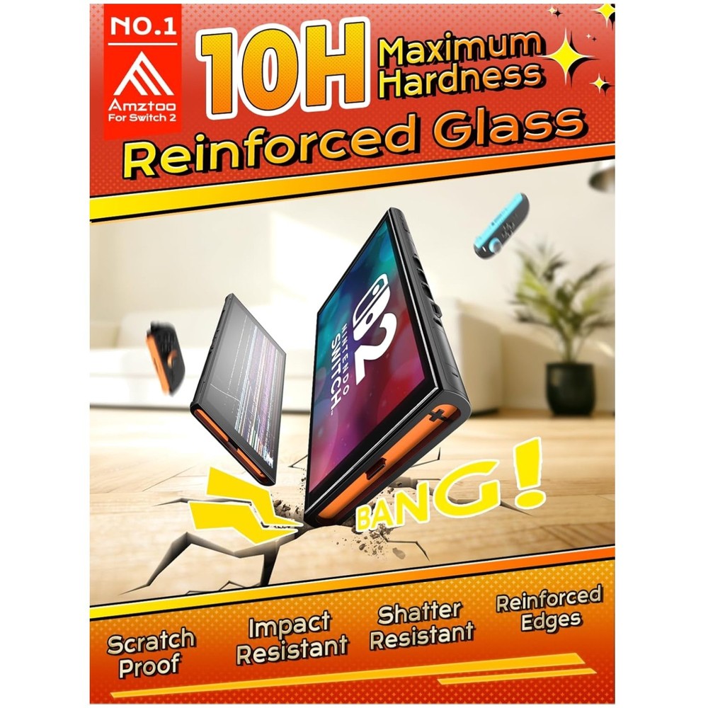 Aerospace-Grade Glass Screen Protector for Nintendo Switch 2
