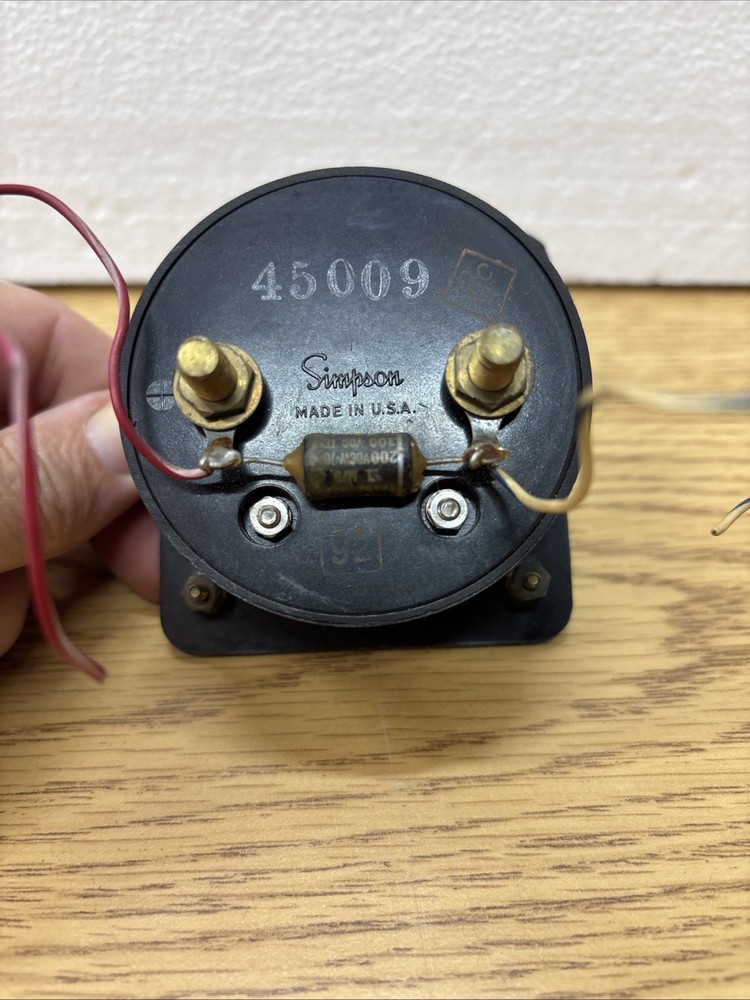 Simpson Microamperes Direct Current Gauge 45009