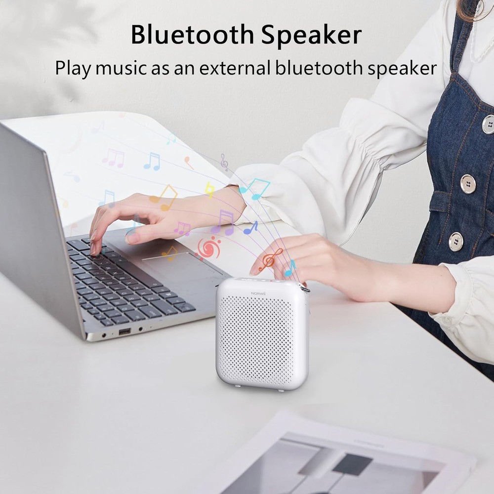Compact Portable Voice Amplifier - Perfect 10W Microphone for Educators & Guides