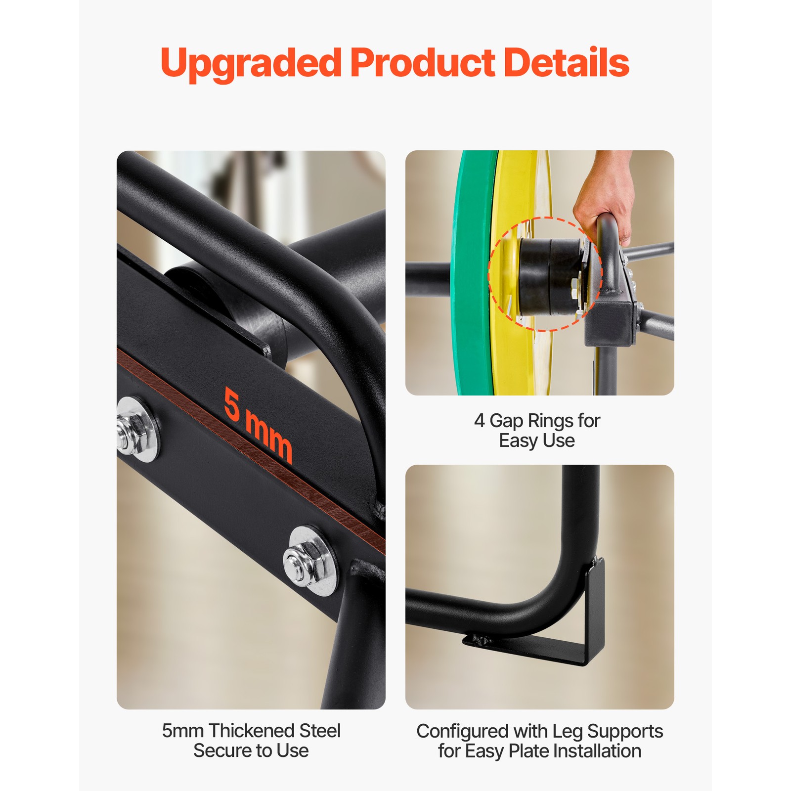 Uimoso Hex Bar for Weightlifting - Squats, Shrugs, Deadlifts, 2-Inch Design