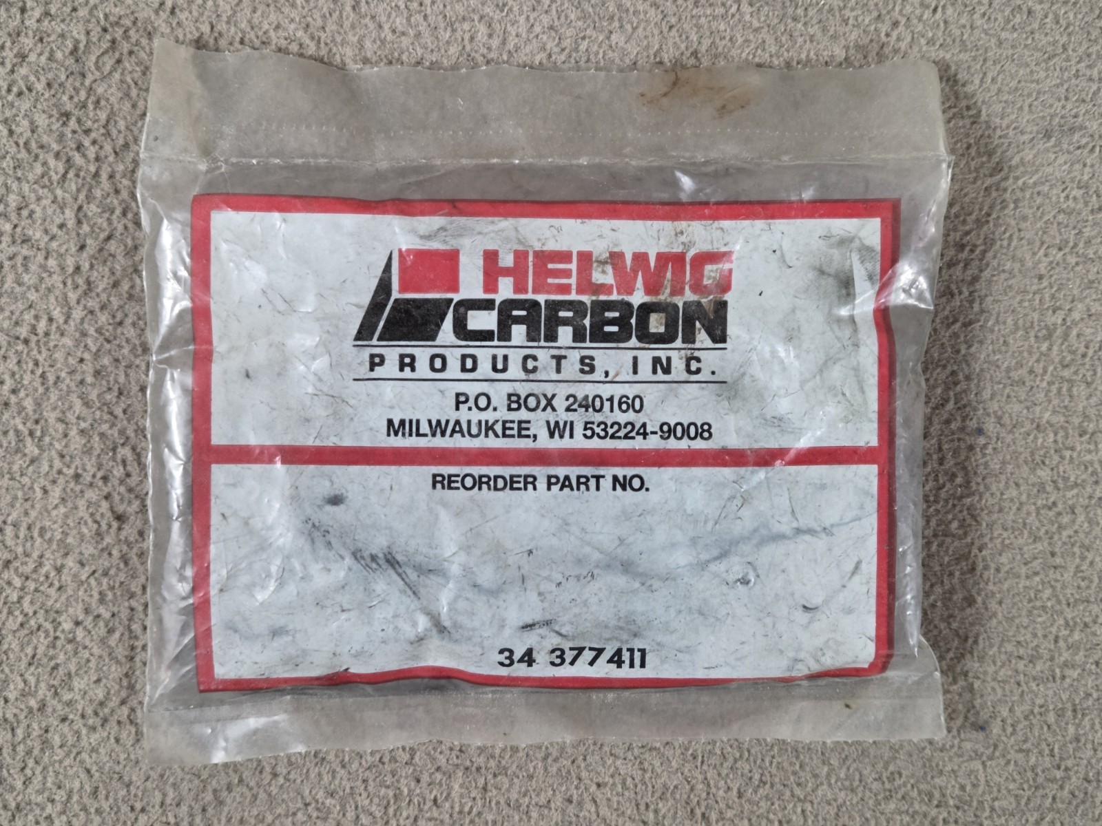Genuine Helwig Carbon 34-377411 Electrical Brushes Pack of 4 (NEW)