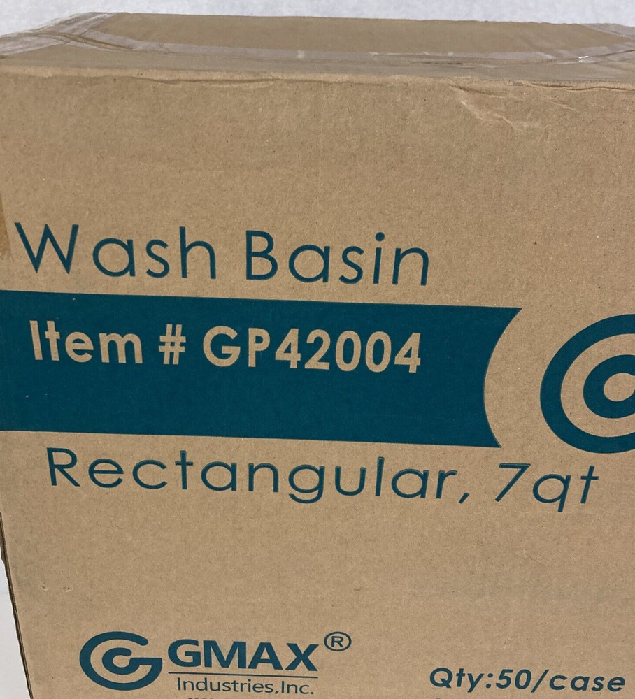 GMAX GP42004, Plastic Wash Basin, 7Quart, Rose Color, 50 per Case