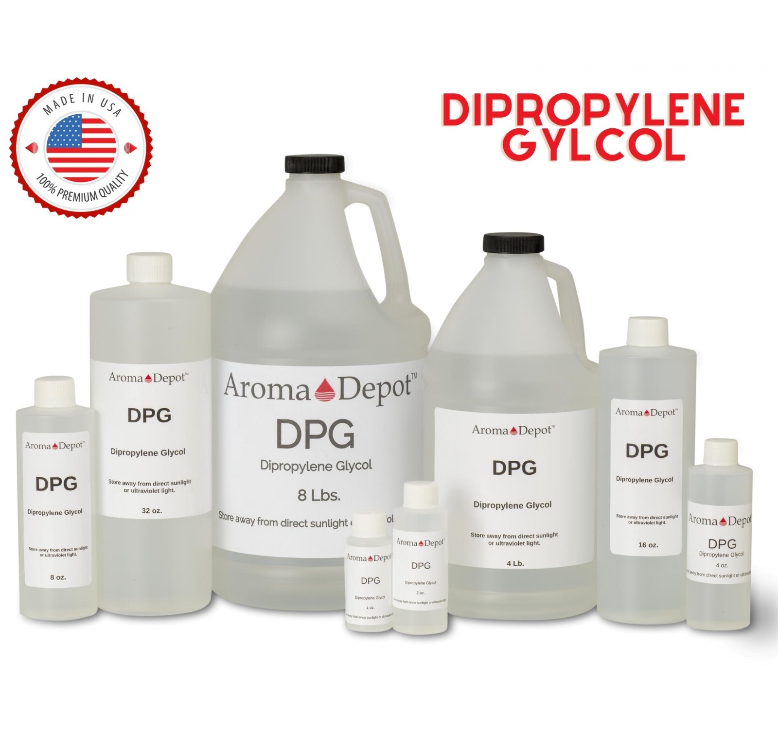 DPG Dipropylene Glycol Fragrance Cutting Oil For Perfumes, Incense, Soap Making
