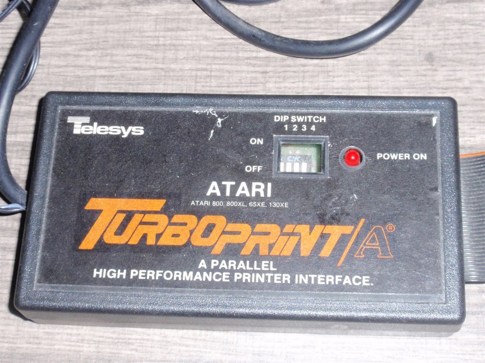 Telesys TurboPrint/A Parallel Printer Interface for Atari 800/800XL/65XE/130XE