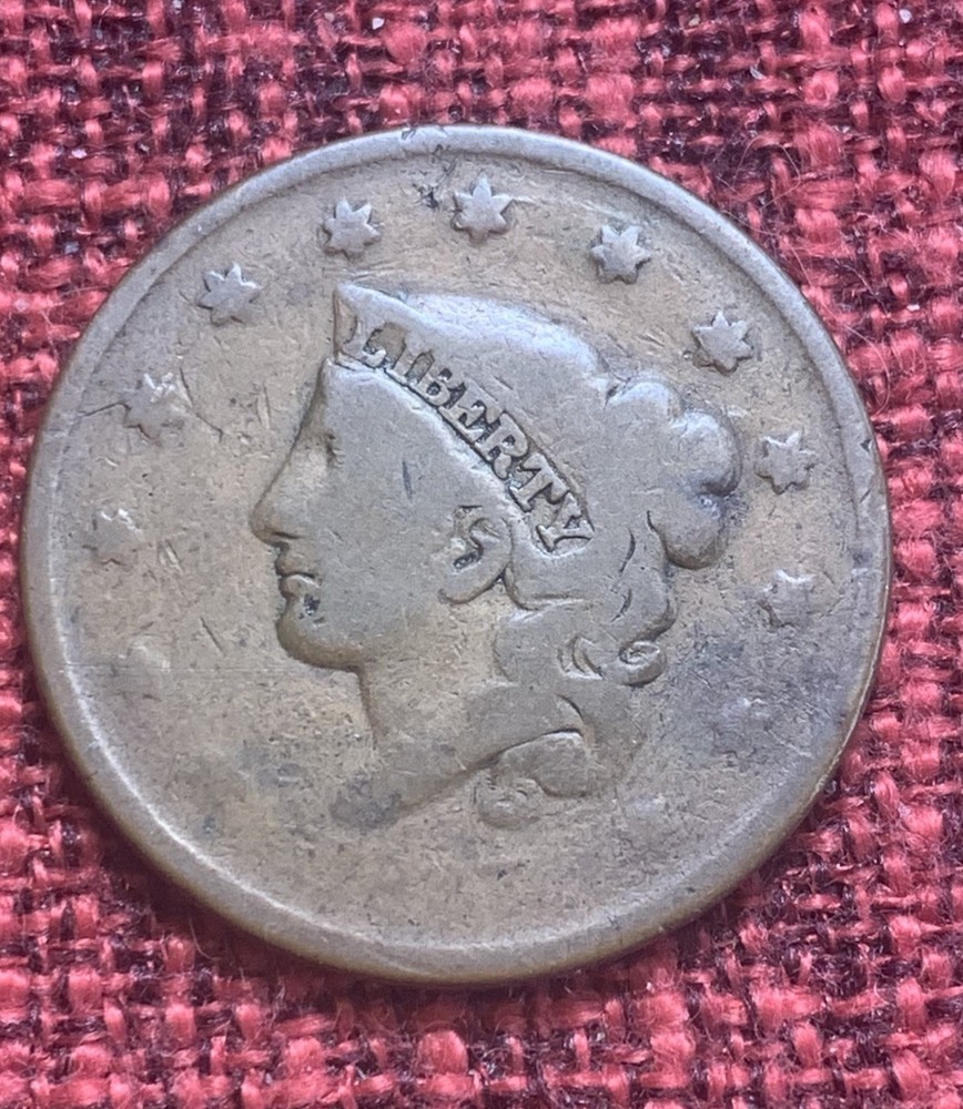 1837 ? Matron Head Large Cent Plain Cord, Medium Letters You Decide on Bid