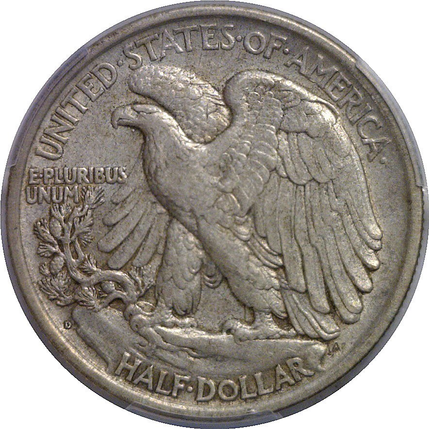 1918-D Walking Liberty Half Dollar PCGS XF-45